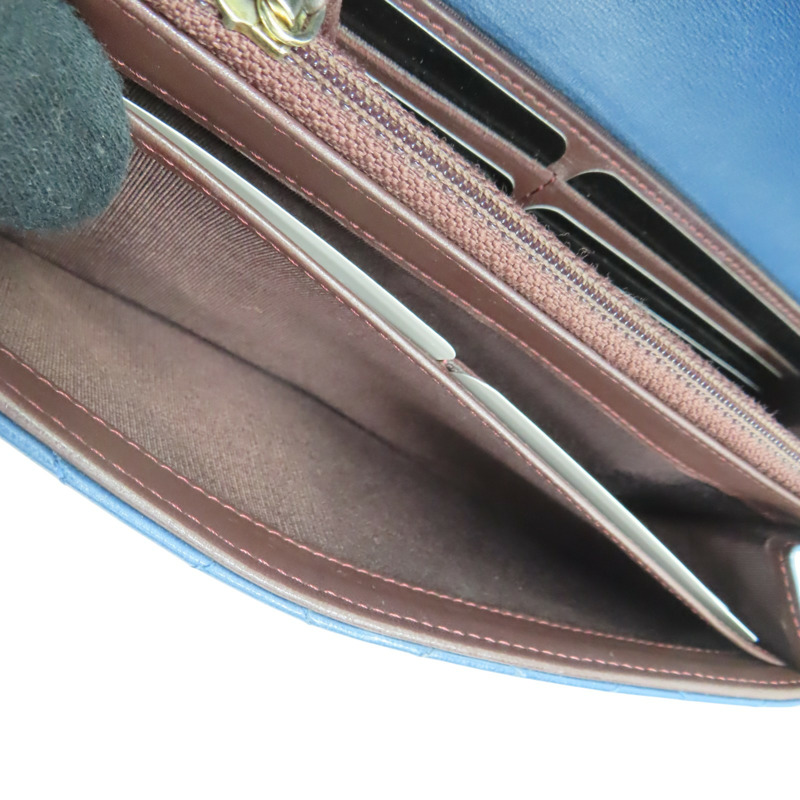 藍色 羊皮 trendy long wallet 扣式t長夾【CHANEL 香奈兒】-7