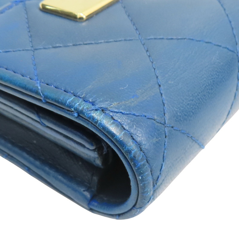 藍色 羊皮 trendy long wallet 扣式t長夾【CHANEL 香奈兒】-12