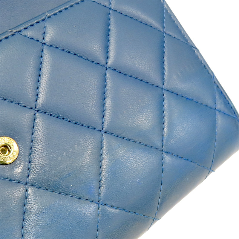 藍色 羊皮 trendy long wallet 扣式t長夾【CHANEL 香奈兒】-15
