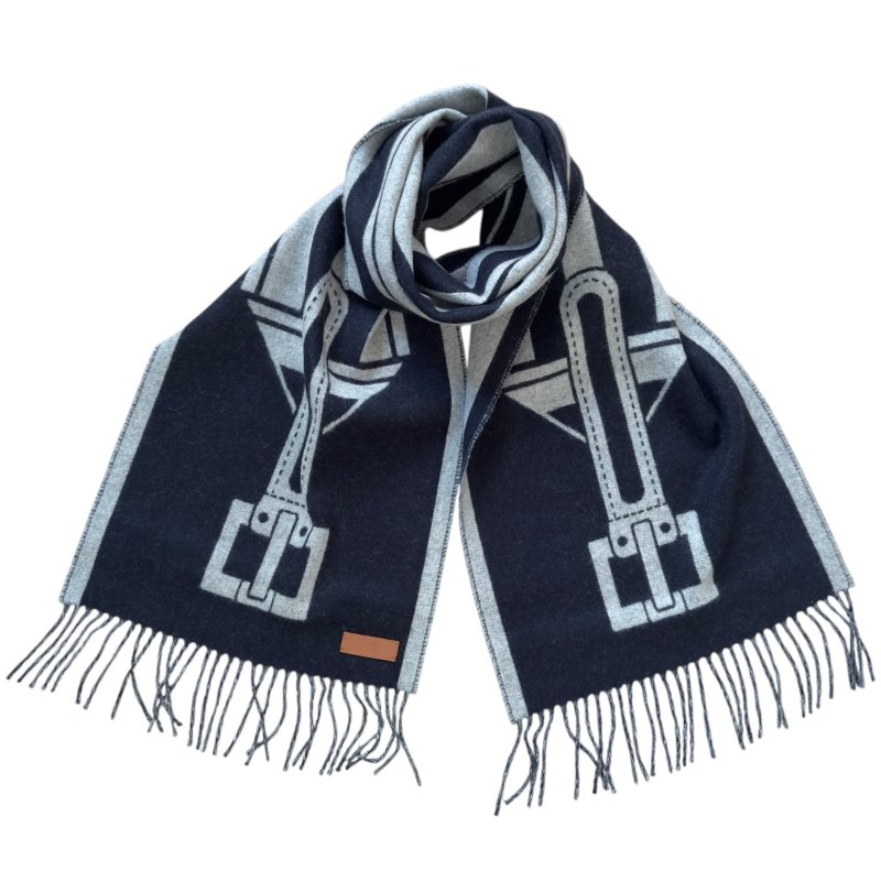 HERMES Casaque Les Sangles scarf 純羊絨 圍巾-1