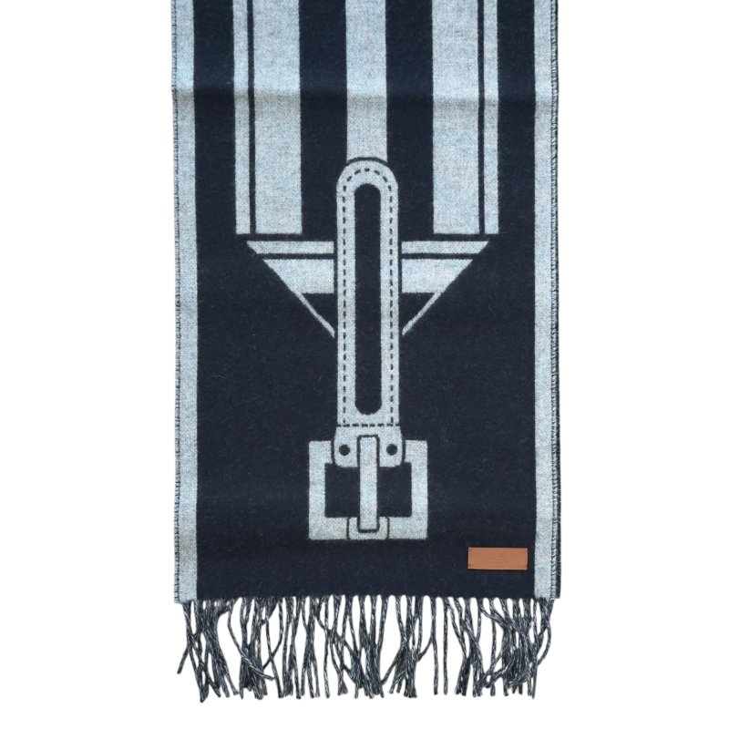 HERMES Casaque Les Sangles scarf 純羊絨 圍巾-3