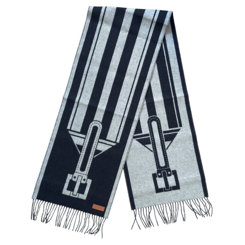 HERMES Casaque Les Sangles scarf 純羊絨 圍巾-5
