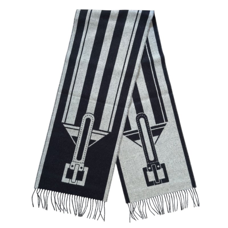 HERMES Casaque Les Sangles scarf 純羊絨 圍巾-6