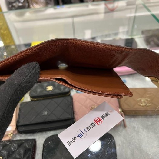 東區正精品㊣LOUIS VUITTON LV M58013 原花金釦曼哈頓照片拉鍊零錢發財短夾 RZ5312-3