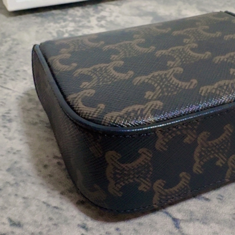 Celine mini triomphe經典提花-7