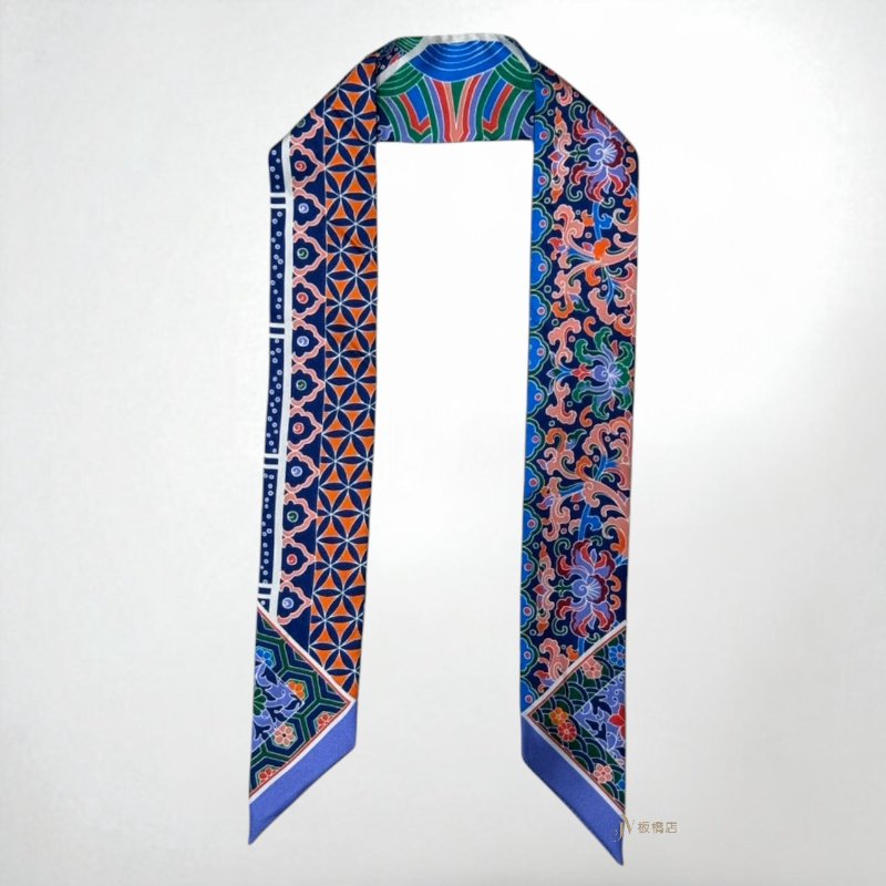 HERMES絲巾 彩繪馬圖騰TWILLY 絲巾-4