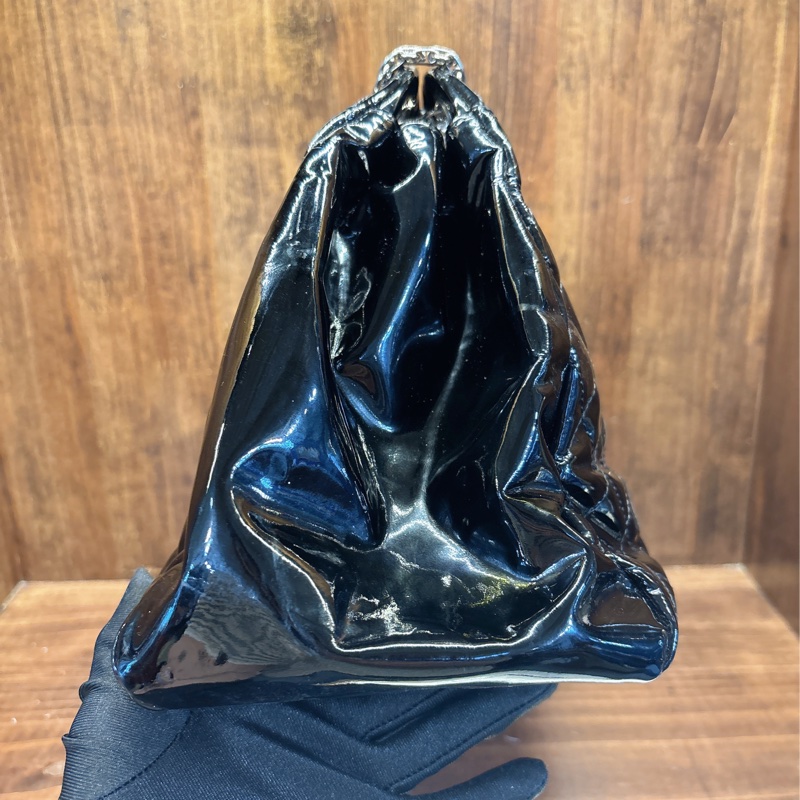 Chanel 黑色菱格紋手提包-2