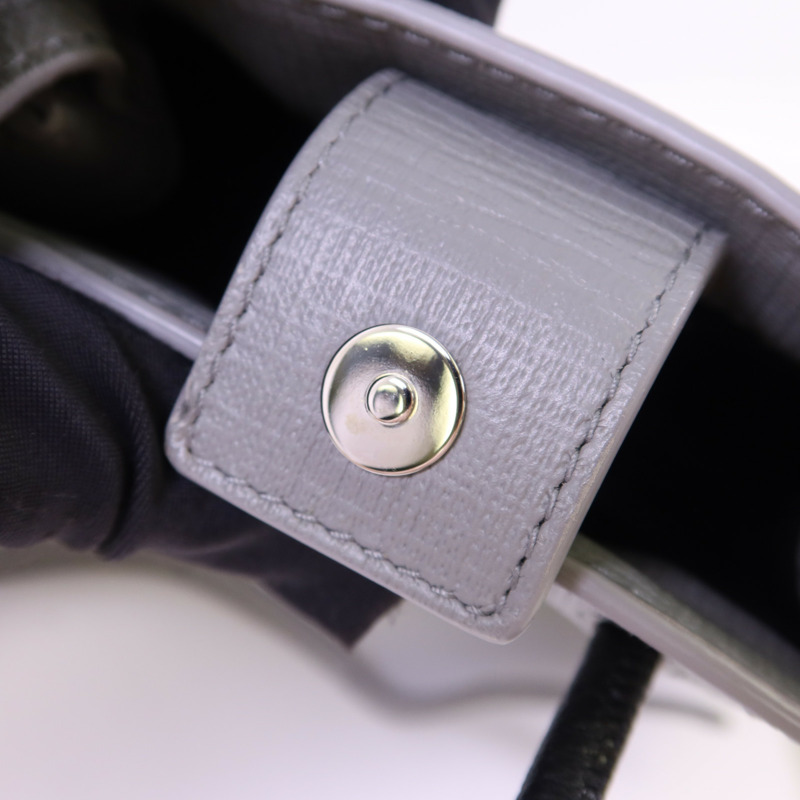 BALENCIAGA 牛皮皮革Mini Shopping Phone Holder銀扣手挽肩背兩用袋-8