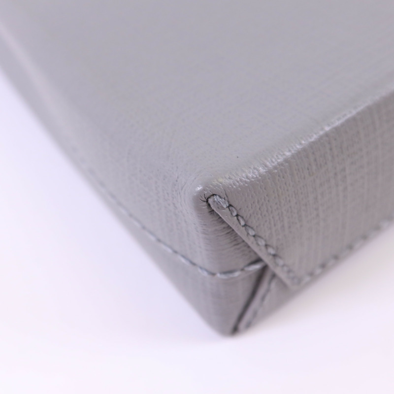 BALENCIAGA 牛皮皮革Mini Shopping Phone Holder銀扣手挽肩背兩用袋-10