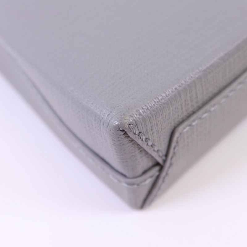 BALENCIAGA 牛皮皮革Mini Shopping Phone Holder銀扣手挽肩背兩用袋-12