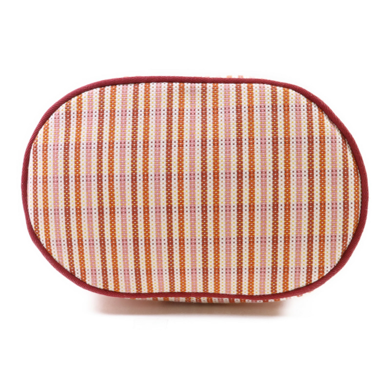 HERMES 布料Animaux Nattes Backpack銀扣背包-3