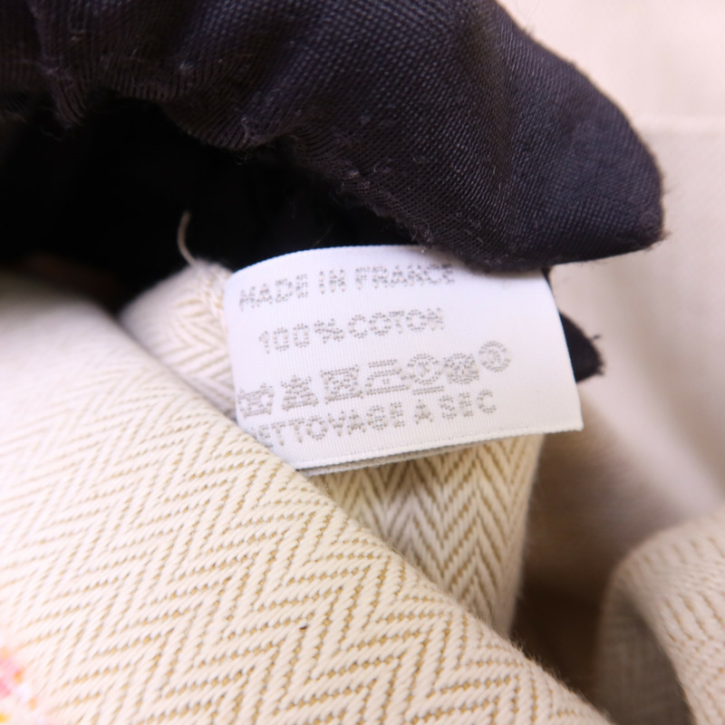 HERMES 布料Animaux Nattes Backpack銀扣背包-9