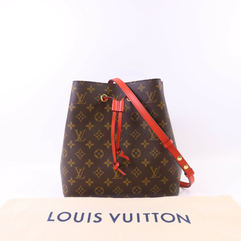 LOUIS VUITTON Monogram Neo Noe Bucket Bag金扣肩背袋-14