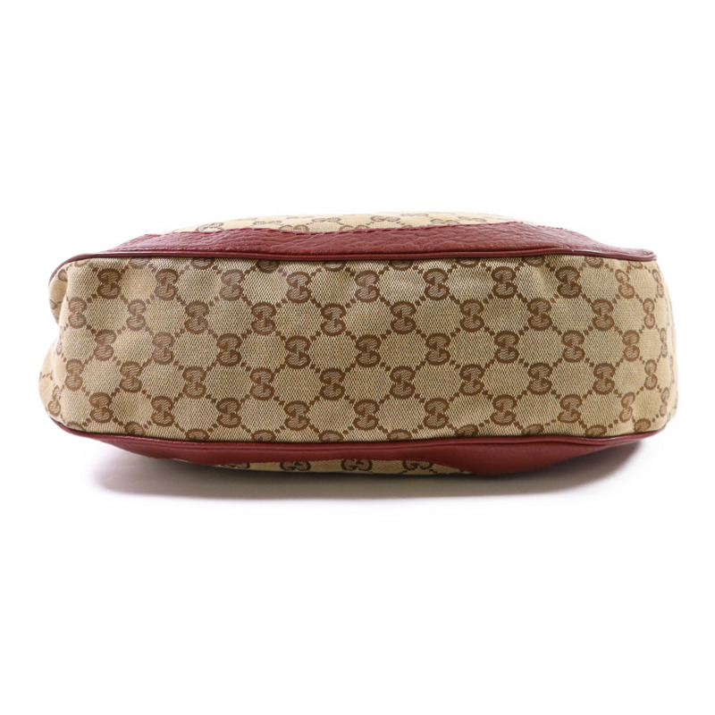 GUCCI 塗層帆布Shoulder Bag金扣肩背袋-3