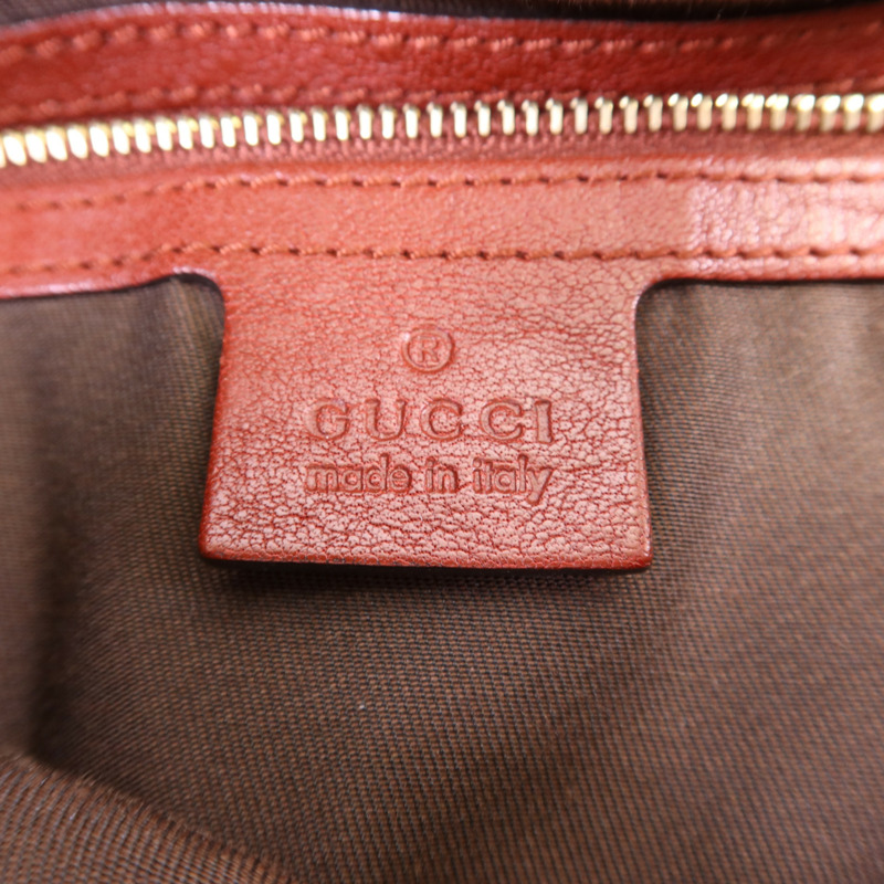 GUCCI 塗層帆布Shoulder Bag金扣肩背袋-6