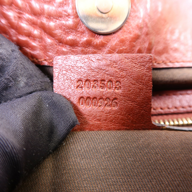 GUCCI 塗層帆布Shoulder Bag金扣肩背袋-7