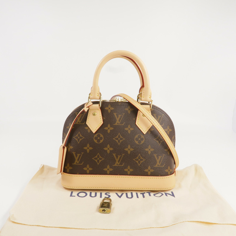 LOUIS VUITTON Monogram Alma BB金扣手挽肩背兩用袋-7