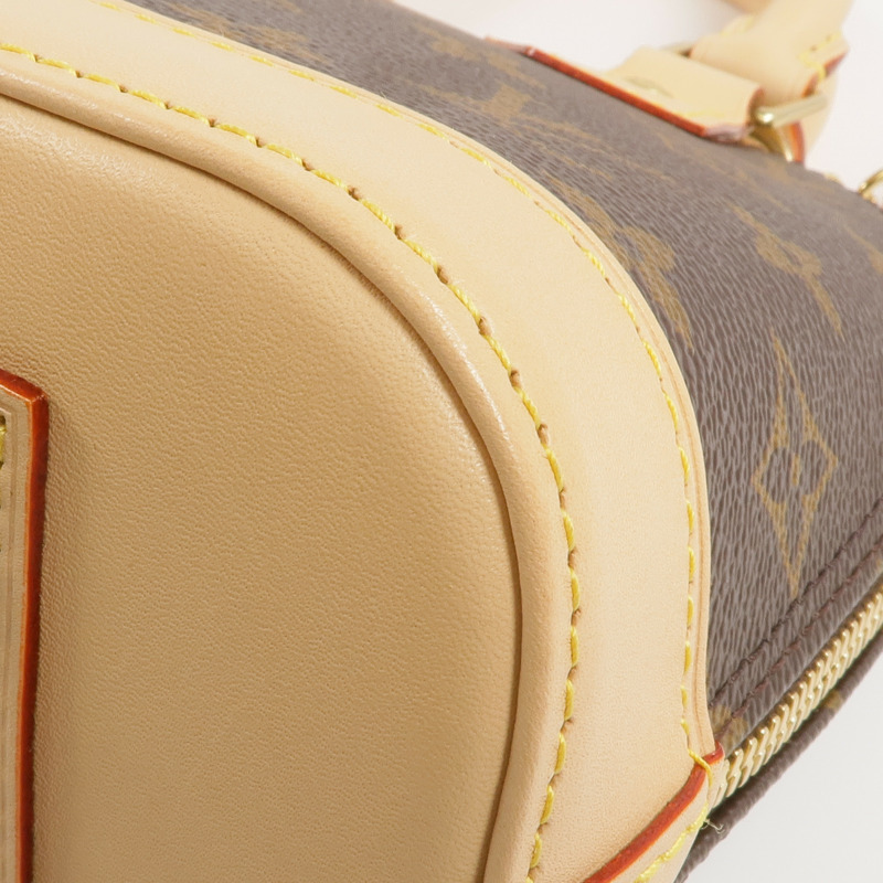 LOUIS VUITTON Monogram Alma BB金扣手挽肩背兩用袋-8