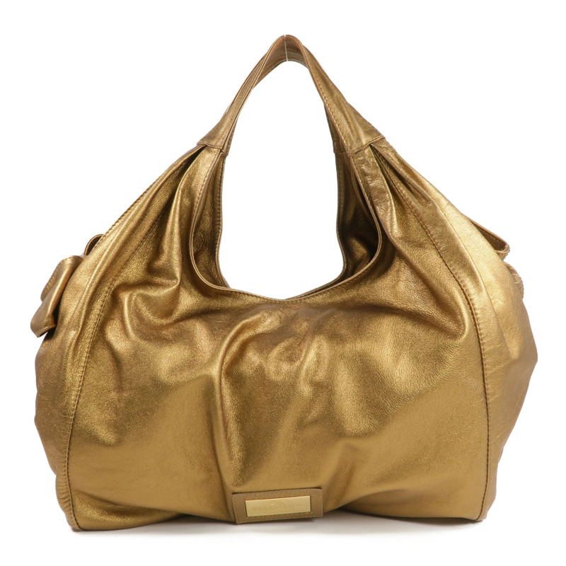 Valentino 羊皮皮革Shoulder Bag金扣肩背袋-0