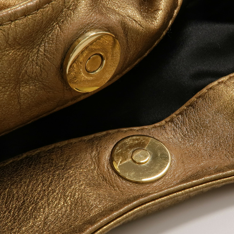 Valentino 羊皮皮革Shoulder Bag金扣肩背袋-9