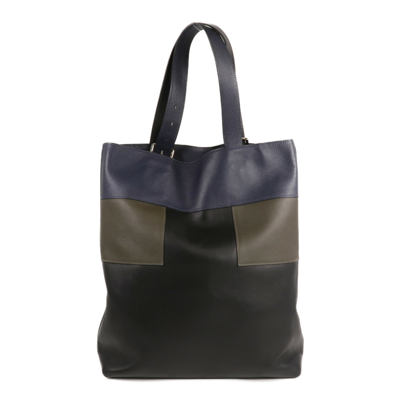 HERMES Evercolor/Evergrain皮革Jockey Bag銀扣肩背袋/手挽袋-2