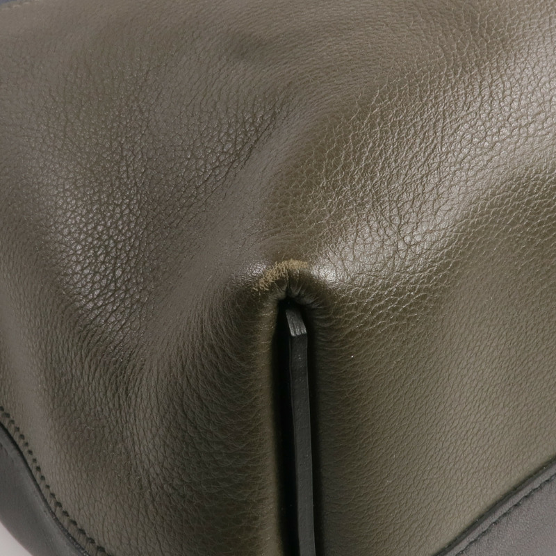 HERMES Evercolor/Evergrain皮革Jockey Bag銀扣肩背袋/手挽袋-11