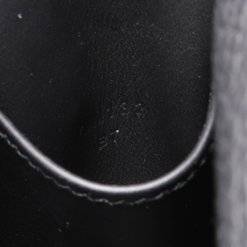 HERMES Clemence皮革Mini Lindy銀扣手挽肩背兩用袋Noir-6