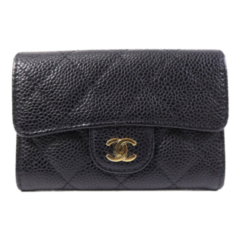 CHANEL 牛皮皮革Card Case金扣卡片套