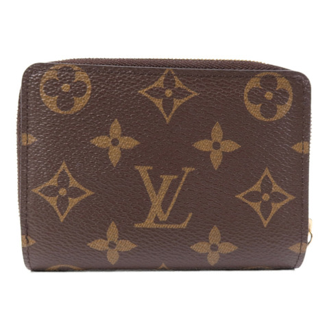 LOUIS VUITTON Monogram Reverse Lou Wallet金扣錢包