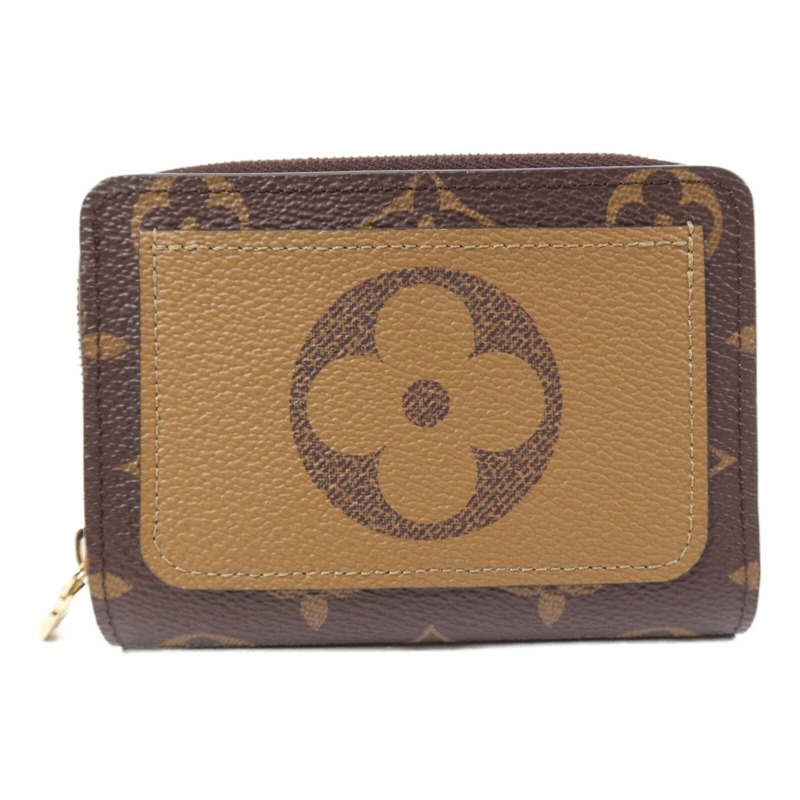 LOUIS VUITTON Monogram Reverse Lou Wallet金扣錢包-1