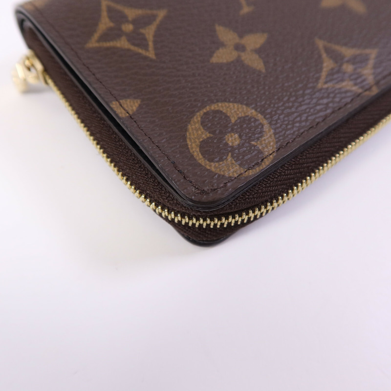 LOUIS VUITTON Monogram Reverse Lou Wallet金扣錢包-11