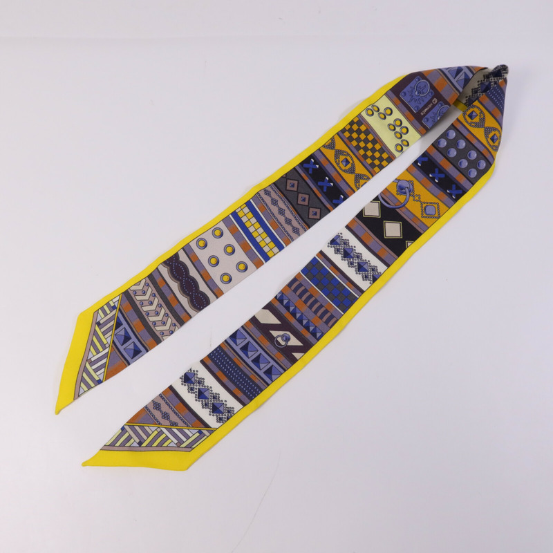 HERMES 絲質Twilly絲巾-4