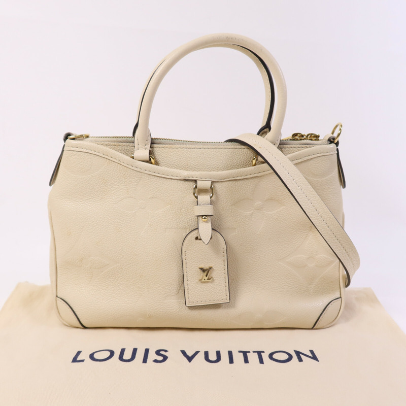 LOUIS VUITTON Monogram Empreinte Trianon PM金扣手挽肩背兩用袋-8