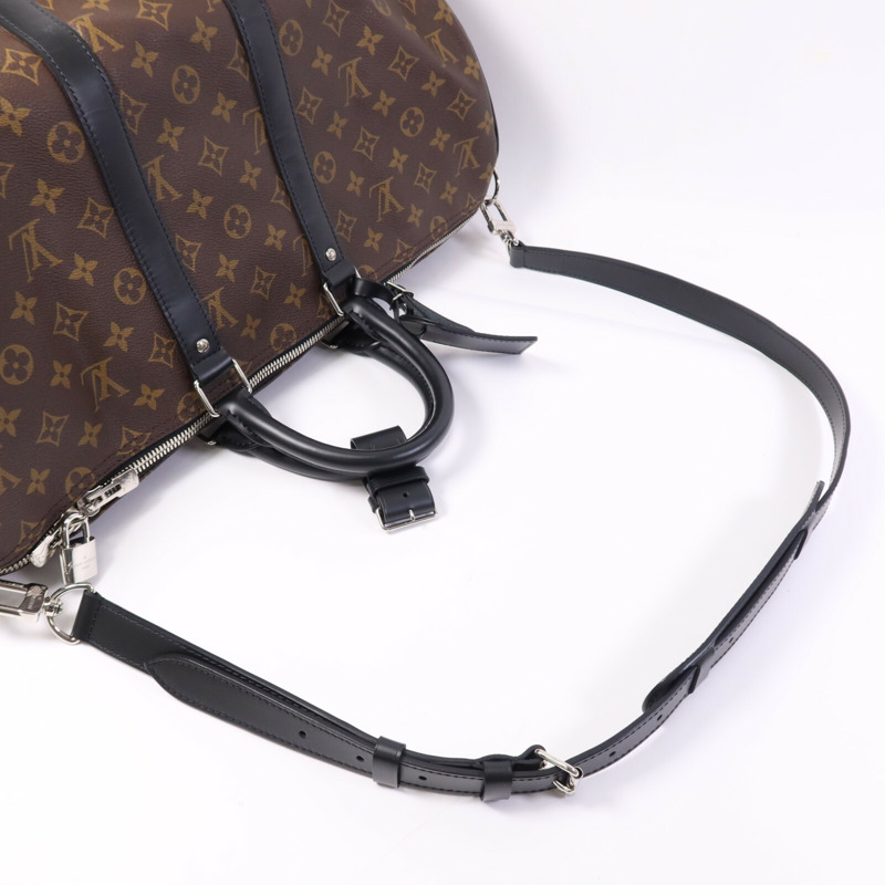 LOUIS VUITTON Monogram Keepall Bandoulière 45銀扣手挽肩背兩用袋-6