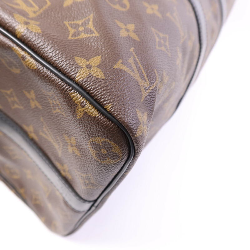 LOUIS VUITTON Monogram Keepall Bandoulière 45銀扣手挽肩背兩用袋-9