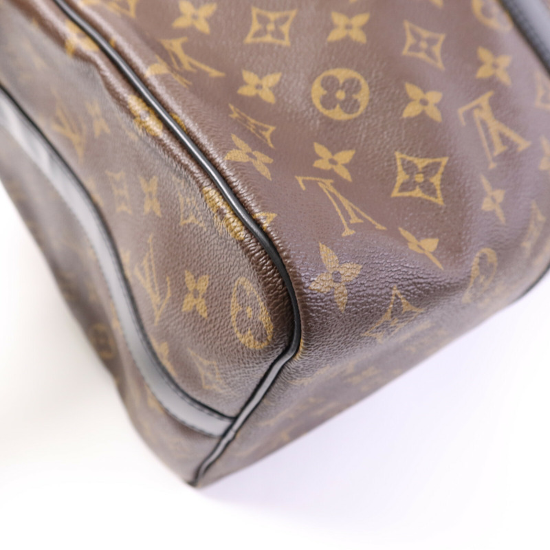 LOUIS VUITTON Monogram Keepall Bandoulière 45銀扣手挽肩背兩用袋-11