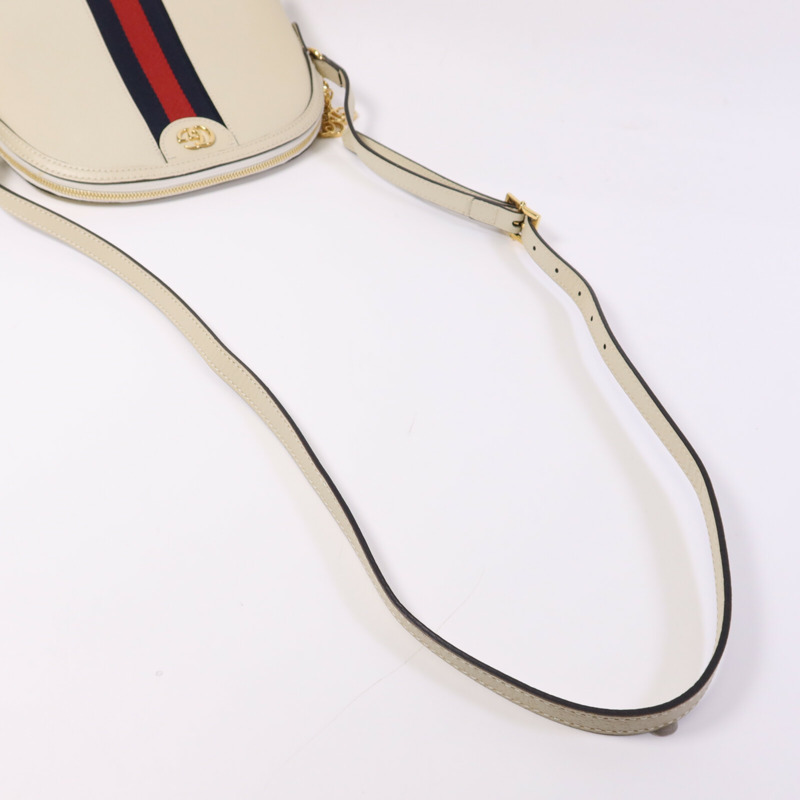 GUCCI 牛皮皮革GG Ophidia金扣肩背袋-8