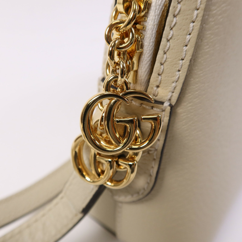 GUCCI 牛皮皮革GG Ophidia金扣肩背袋-9