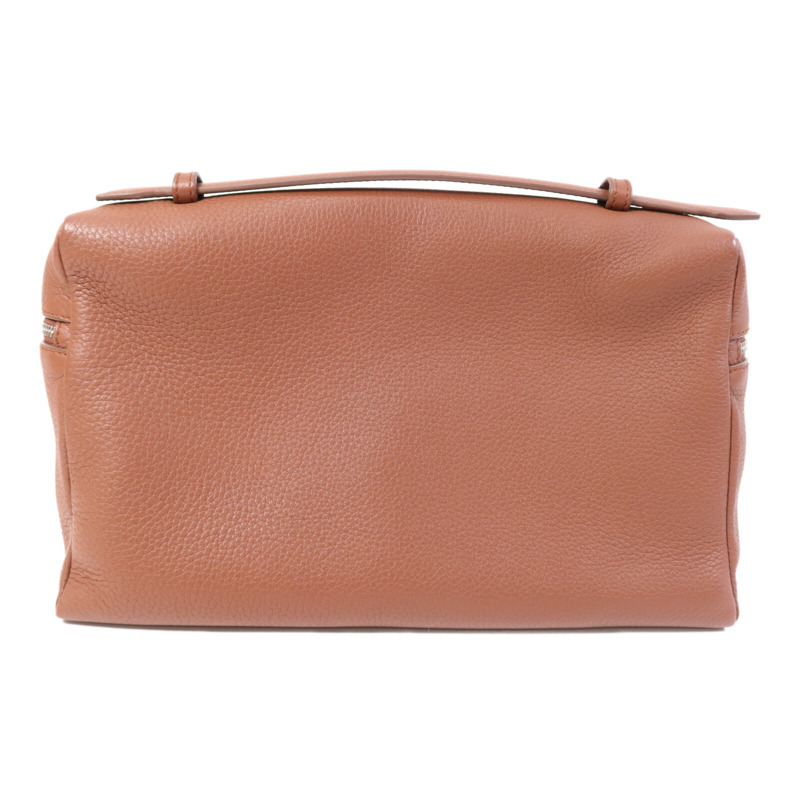 Loro Piana 牛皮皮革Extra Pocket L27銀扣手挽肩背兩用袋-1