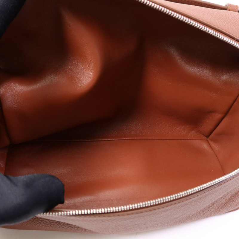 Loro Piana 牛皮皮革Extra Pocket L27銀扣手挽肩背兩用袋-4