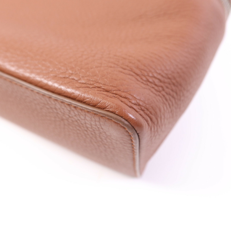 Loro Piana 牛皮皮革Extra Pocket L27銀扣手挽肩背兩用袋-9