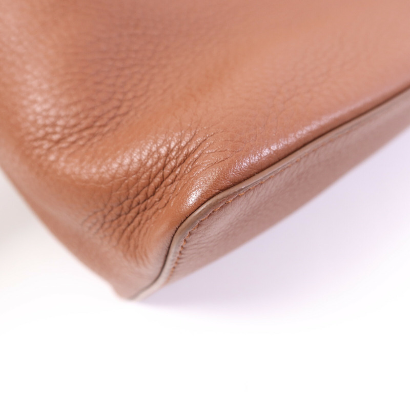 Loro Piana 牛皮皮革Extra Pocket L27銀扣手挽肩背兩用袋-10