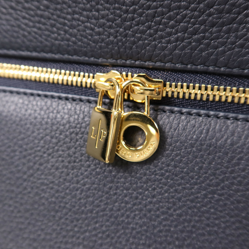 Loro Piana 牛皮皮革Extra Pocket L27金扣手挽肩背兩用袋-6