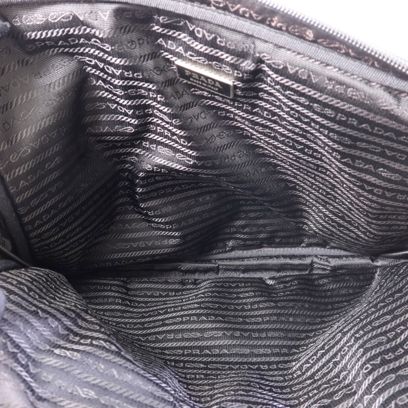 PRADA 尼龍Tessuto Convertible Business Bag銀扣公事包-4
