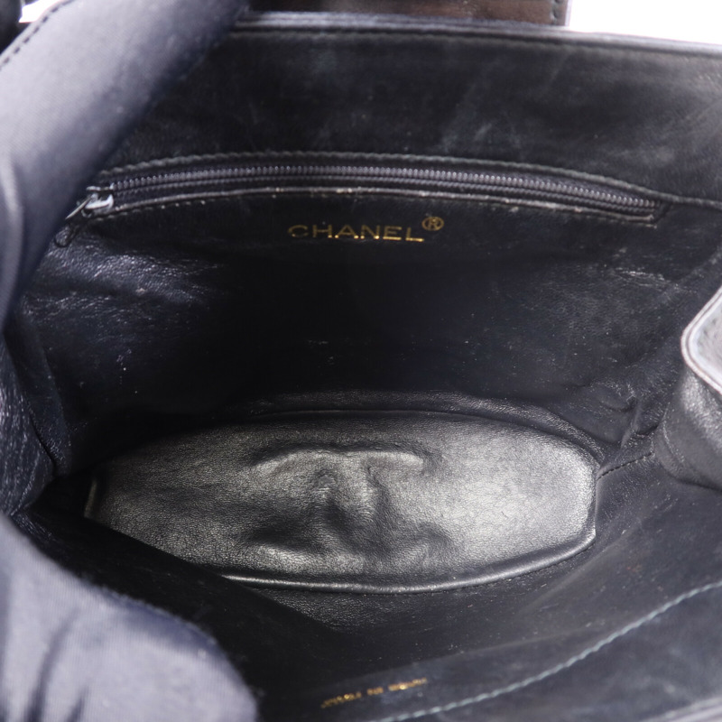 CHANEL 羊皮皮革Shoulder Bag金扣鏈帶肩背袋-4