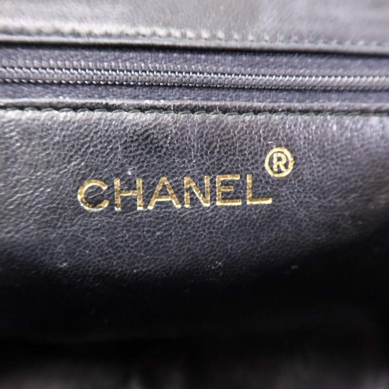 CHANEL 羊皮皮革Shoulder Bag金扣鏈帶肩背袋-5