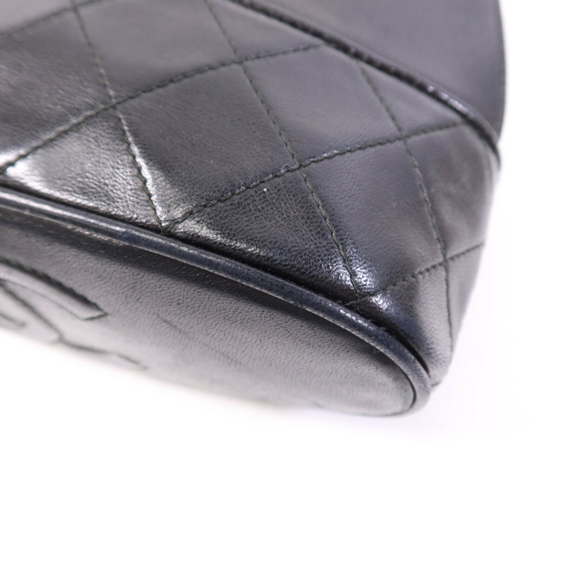 CHANEL 羊皮皮革Shoulder Bag金扣鏈帶肩背袋-9