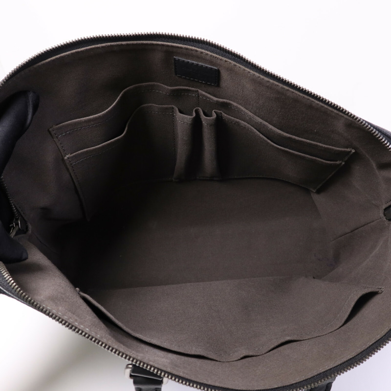 LOUIS VUITTON Damier Infini Porte Document Jour銀扣手挽肩背兩用袋-4