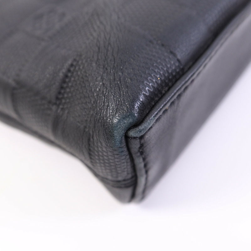 LOUIS VUITTON Damier Infini Porte Document Jour銀扣手挽肩背兩用袋-12