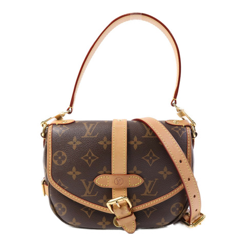 LOUIS VUITTON Monogram Saumur BB金扣手挽肩背兩用袋